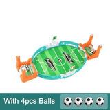 Tischfußballspiele für Kinder & Erwachsene - Mini-Fußballspiel aus Holz & ABS | Interaktives 2-in-1-Brettspiel für 2-4 Spieler