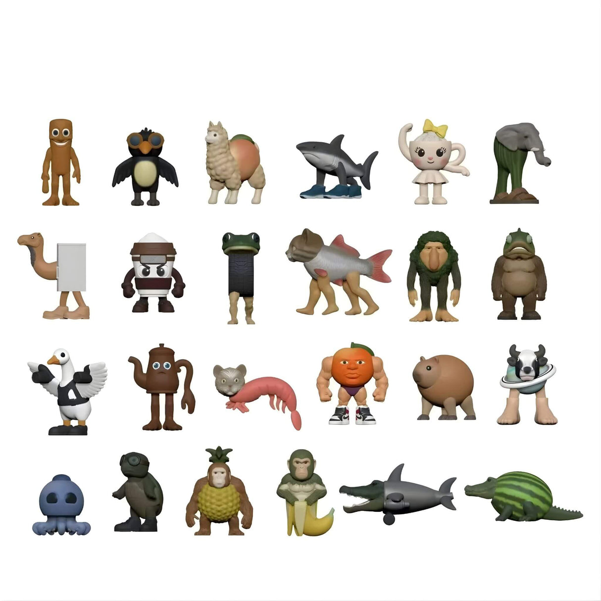 MiniFun - Italienische Mindrot-Figuren Set mit 24 verschiedenen Figuren