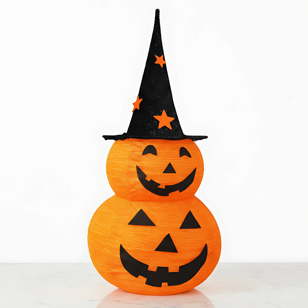 GlowPump - Zusammenklappbarer beleuchteter Halloween-Kürbis mit LED, Timer & Batteriebetriebene Dekoration für drinnen und draußen