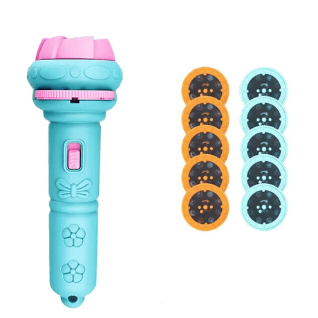 Pädagogische Projektor-Taschenlampe - Magisches Spielzeug für Schlafenszeit und Fantasie