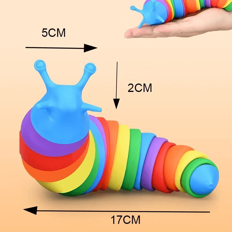 3D Bunte Schnecke Anti-Stress Spielzeug - Kreative und entspannende Aktivität
