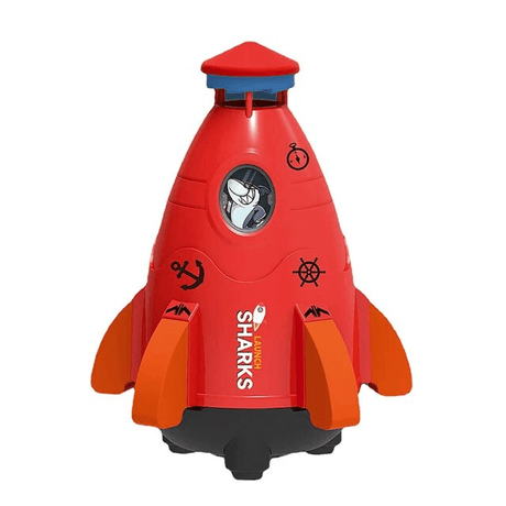 Wasserraketen-Sprinkler für Kinder | Spiel im Freien & Sommerspaß mit Druckwasser-Sprührakete