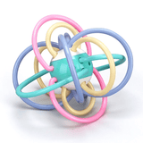 Zahnfreundliches Babyspielzeug - Rassel und Kauknochen aus Silikon