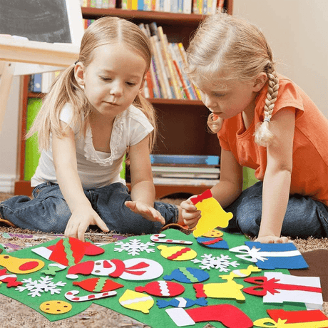 DIY-Weihnachtsbaum aus Filz für Kinder - Lassen Sie die Kinder ihren eigenen Weihnachtsbaum schmücken