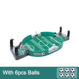 Tischfußballspiele für Kinder & Erwachsene - Mini-Fußballspiel aus Holz & ABS | Interaktives 2-in-1-Brettspiel für 2-4 Spieler