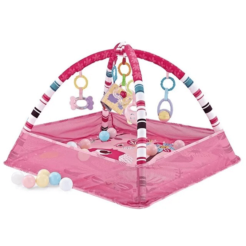 Babymatte mit Zaun und Spielfunktionen - lehrreiche und sichere Babymatte