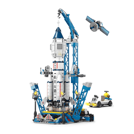 Raketenbauklötze - Kreatives Bauspielzeug für Kinder, Weltraumraketen-Bausätze und DIY-Bauklötze