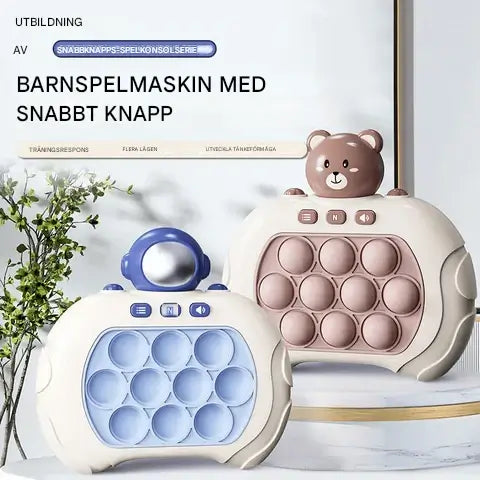 Pop It Quick Push Play Machine - Stressabbauendes und lehrreiches Zappelspielzeug