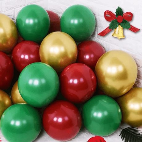 Fröhliche Weihnachten Ballons in mehreren Farben - Latex Ballons Party Ballons