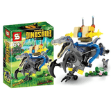 Dinosaurier-Baukasten für Kinder - Realistische Dinosaurier | ABS Kunststoff Lernspielzeug für Kreativität & Lernen