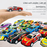 30 Stück Alu-Rennwagen mit Aufbewahrungsbox - Rennspielzeug für Kinder