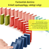 Automatischer Domino-Zug für Kinder | Selbstaufstellende Dominosteine mit Licht und Sound – Pädagogisches STEM-Spielzeug (ab 3 Jahren)