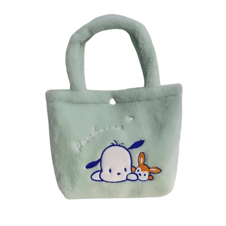 Sanrio Plüsch Tasche - Adorable Handtasche mit Zimtrolle, Melody & Kuromi