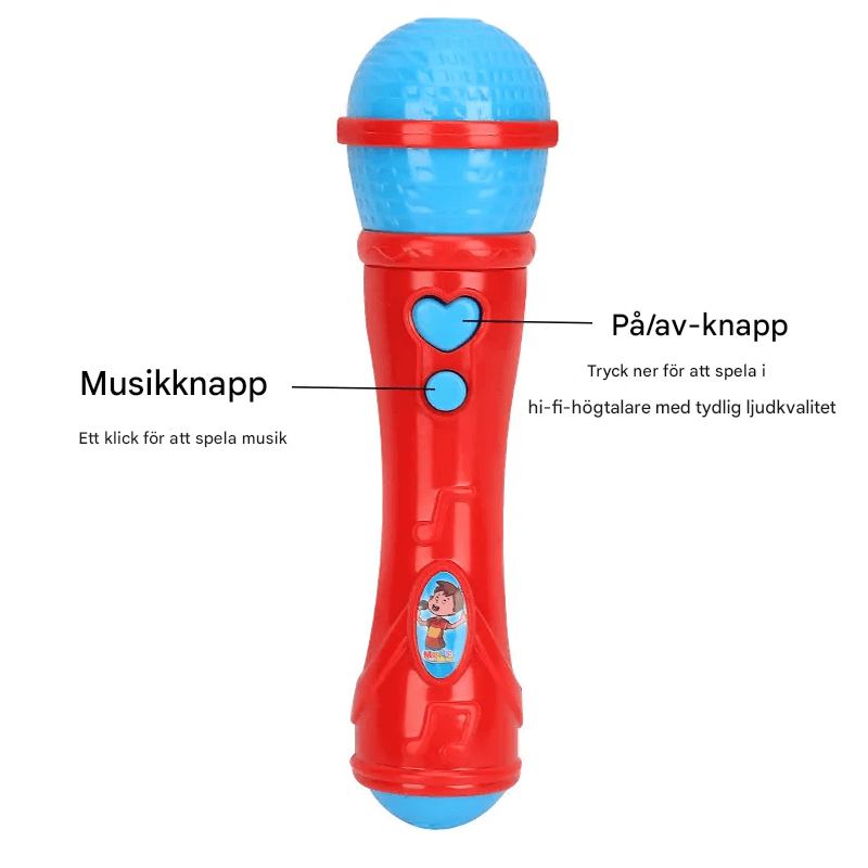 Kinder-Mikrofon-Spielzeug - Musikalisches Mikrofon-Spielzeug mit Verstärkung und Musik