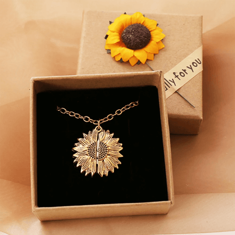 Sonnenblume Halskette Schmuck