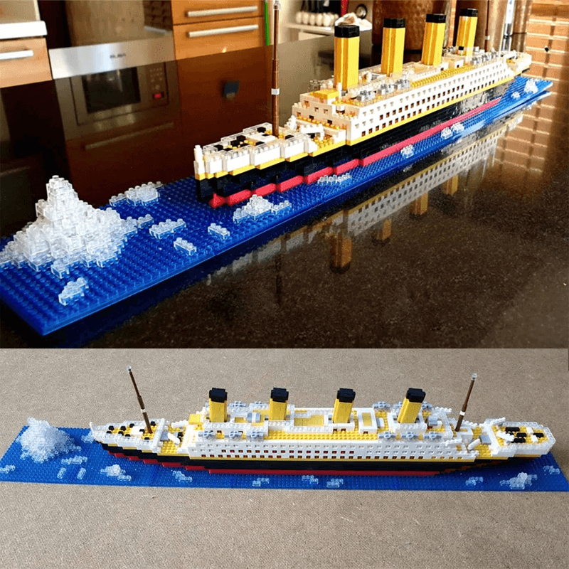 DIY Titanic 3D Bauklötze - 1860 Stück Schiffsmodell