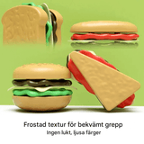 Mini Pretend Food Set - Realistischer Hamburger-Teller für Kinder-Rollenspiele