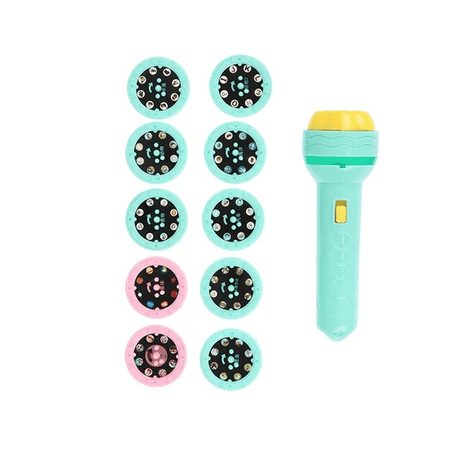 Pädagogische Projektor-Taschenlampe - Magisches Spielzeug für Schlafenszeit und Fantasie