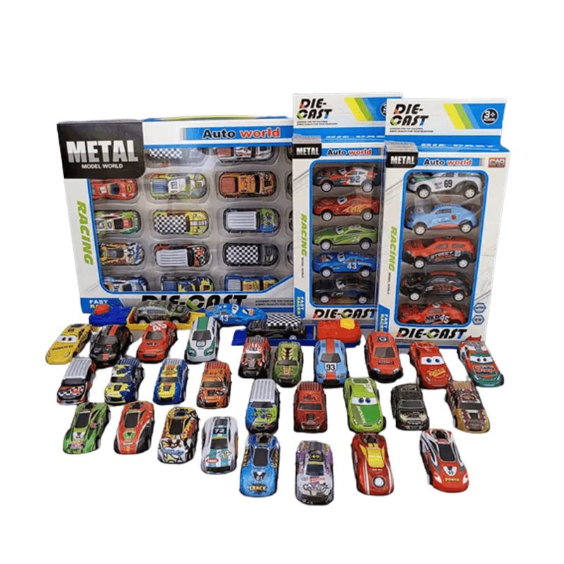 Mini-Rennwagen-Set für Kinder - robuste Konstruktion und Federung