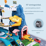Dinosaurier-Eisenbahnpark-Spielzeugset - Kreative, baubare Strecke mit dynamischen Autos für Kinder