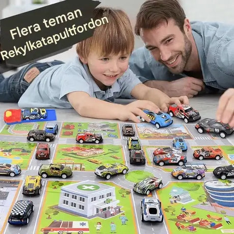 Mini-Rennwagen-Set für Kinder - robuste Konstruktion und Federung