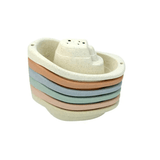 Stacking Cups für Baby & Kleinkinder | Buntes Badespielzeug aus Kunststoff - Sensorisches Spielen ab 6+ Monaten