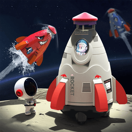 Wasserraketen-Sprinkler für Kinder | Spiel im Freien & Sommerspaß mit Druckwasser-Sprührakete