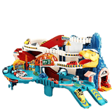 Dinosaurier-Eisenbahnpark-Spielzeugset - Kreative, baubare Strecke mit dynamischen Autos für Kinder
