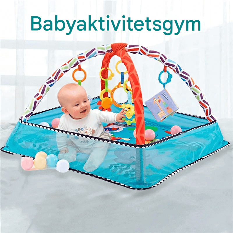 Babymatte mit Zaun und Spielfunktionen - lehrreiche und sichere Babymatte