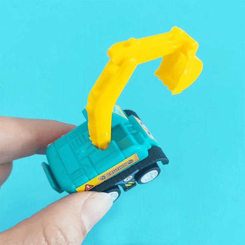 6er-Pack Mini-Engineering Cars - Langlebiges Diecast-Spielzeug