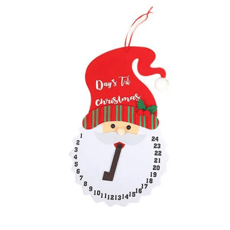 Jultome Schneemann Adventskalender zum Aufhängen mit 24 Fächern