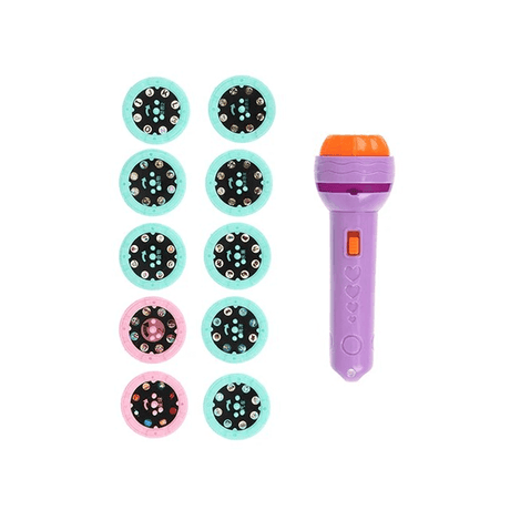 Pädagogische Projektor-Taschenlampe - Magisches Spielzeug für Schlafenszeit und Fantasie