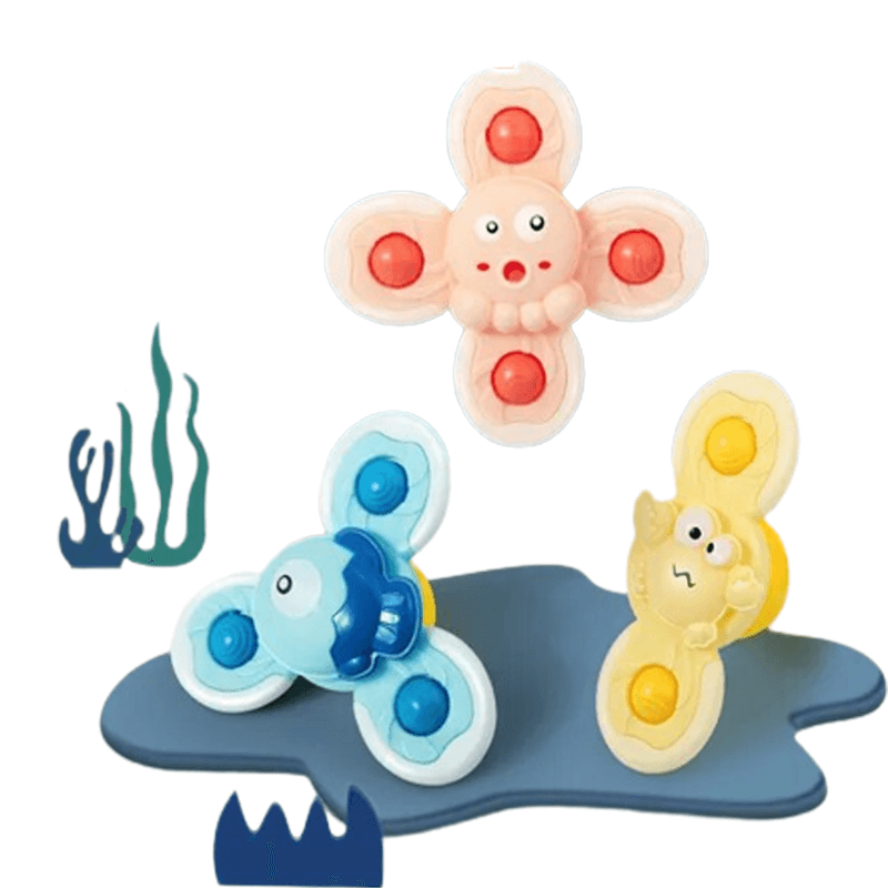 Baby Spinner Spielzeug mit Saugeffekt - Stimuliert die sensorische und kognitive Entwicklung