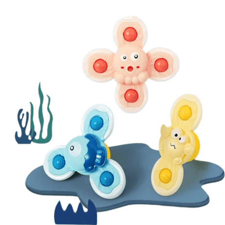 Baby Spinner Spielzeug mit Saugeffekt - Stimuliert die sensorische und kognitive Entwicklung