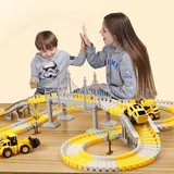 Engineering Car Track - Konstruierbare Rennstrecke mit Mini-Engineering Cars für Kinder