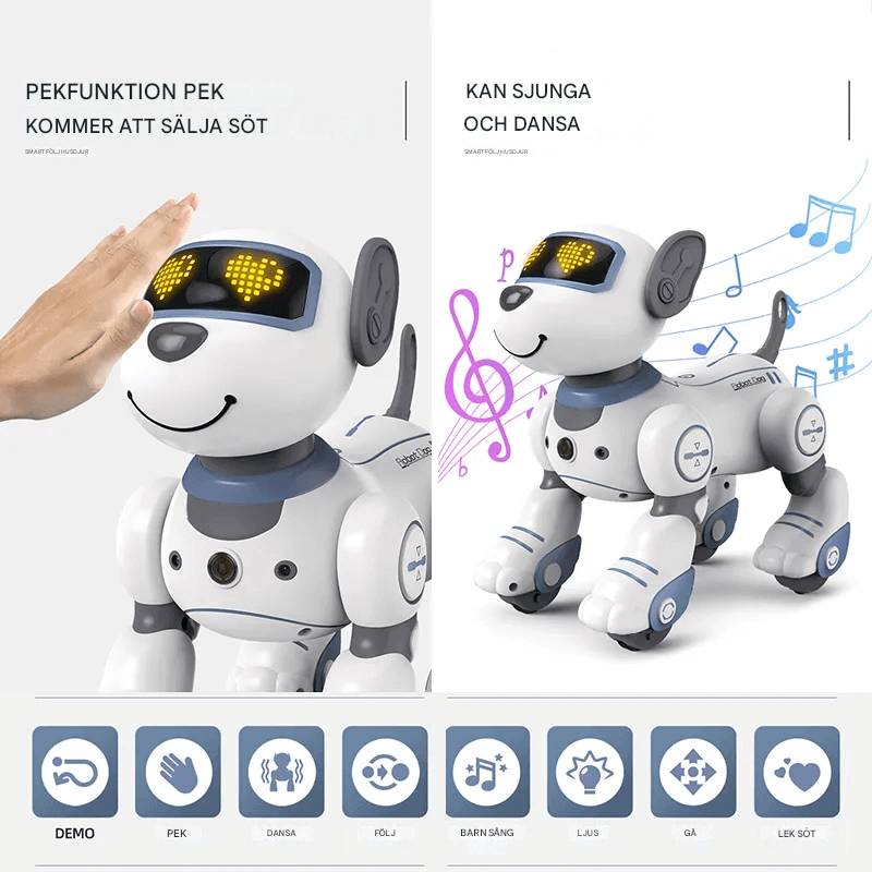 Intelligenter Roboterhund für Kinder - elektronisches, tanzendes und programmierbares Spielzeug