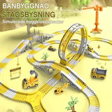Engineering Car Track - Konstruierbare Rennstrecke mit Mini-Engineering Cars für Kinder