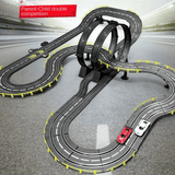 Große RC-Autobahn für Kinder - Rennbahnspielzeug mit doppelter Rennstrecke und einfacher Montage