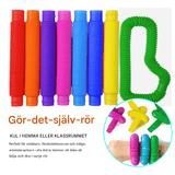 Buntes Pop Tube Spielzeug - Sensorisches und dehnbares Spiel für die Kreativität und Motorik von Kindern