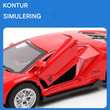 Diecast Sports Car Model Toy - Mini-Rennwagen mit klappbarer Struktur