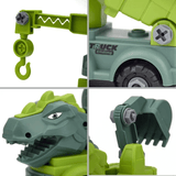 Mini-Dinosaurier-Fahrzeugbaukasten - Spielen und Lernen mit kreativen Kombinationen