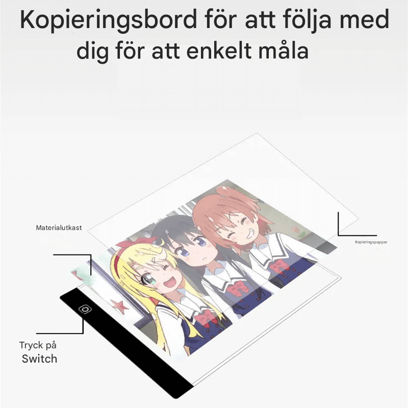 LED-beleuchtetes Zeichenbrett - perfekt für künstlerische Entdeckungen von Kindern