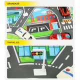 Urban inspirierte Spielmatte - Roadmap Poster für kreatives und pädagogisches Spielen