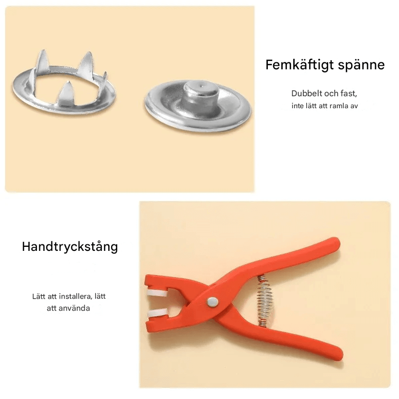 DIY Metall-Druckknopf-Werkzeug - Präzisionswerkzeuge für Kleidung, Leder und Kunsthandwerk