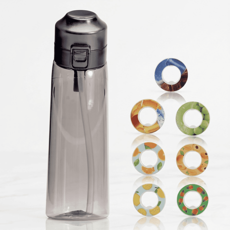 Air Wasserflasche mit Duftringen 7 Kapseln 650ml