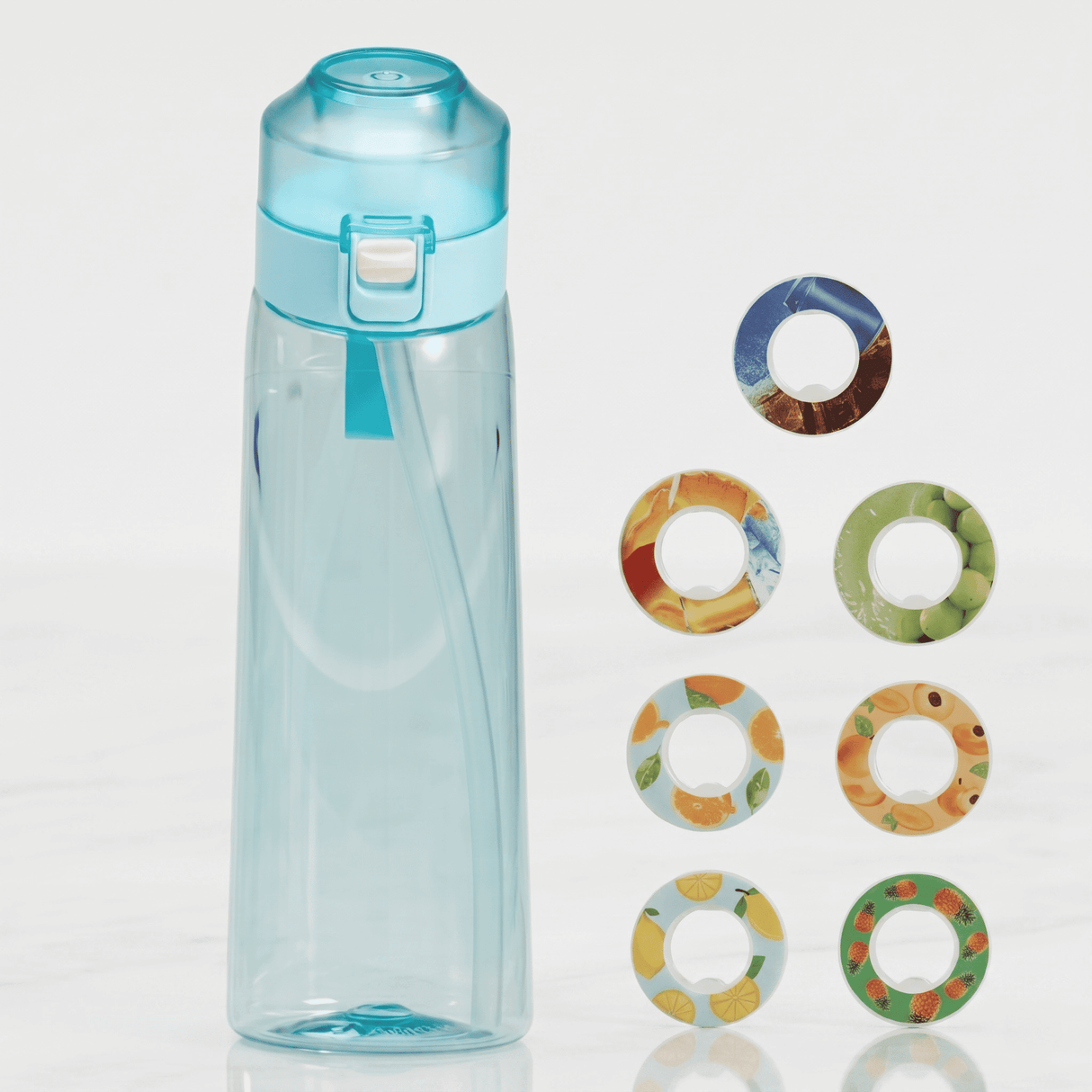 Air Wasserflasche mit Duftringen 7 Kapseln 650ml