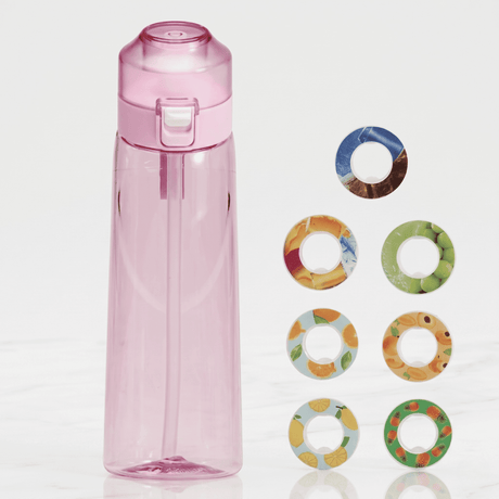 Air Wasserflasche mit Duftringen 7 Kapseln 650ml