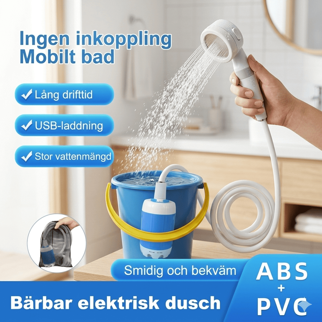 CampFlow - Tragbare Duscheinheit mit Wasserpumpe