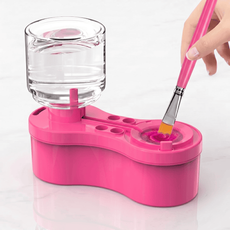 ClearRinse – Automatischer Pinselreiniger mit Wasserumwälzung und Entleerungsknopf – Tragbares Reinigungsgerät