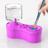 ClearRinse – Automatischer Pinselreiniger mit Wasserumwälzung und Entleerungsknopf – Tragbares Reinigungsgerät
